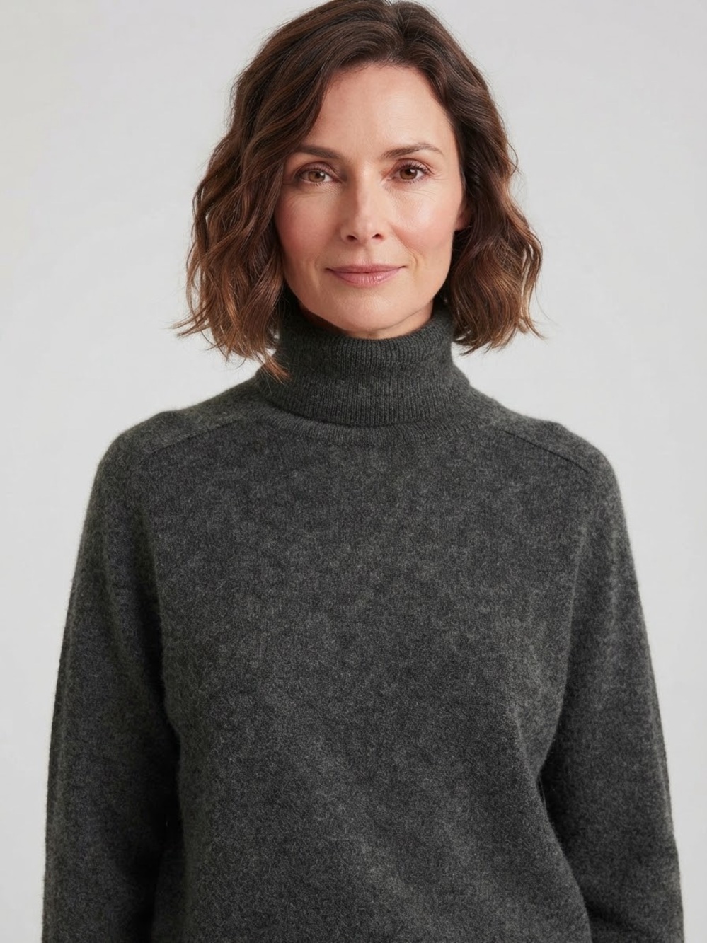 Tasso Elba 100% Fine Cashmere Dark Gray Turtleneck Sweater Long Sleeve – Size XL